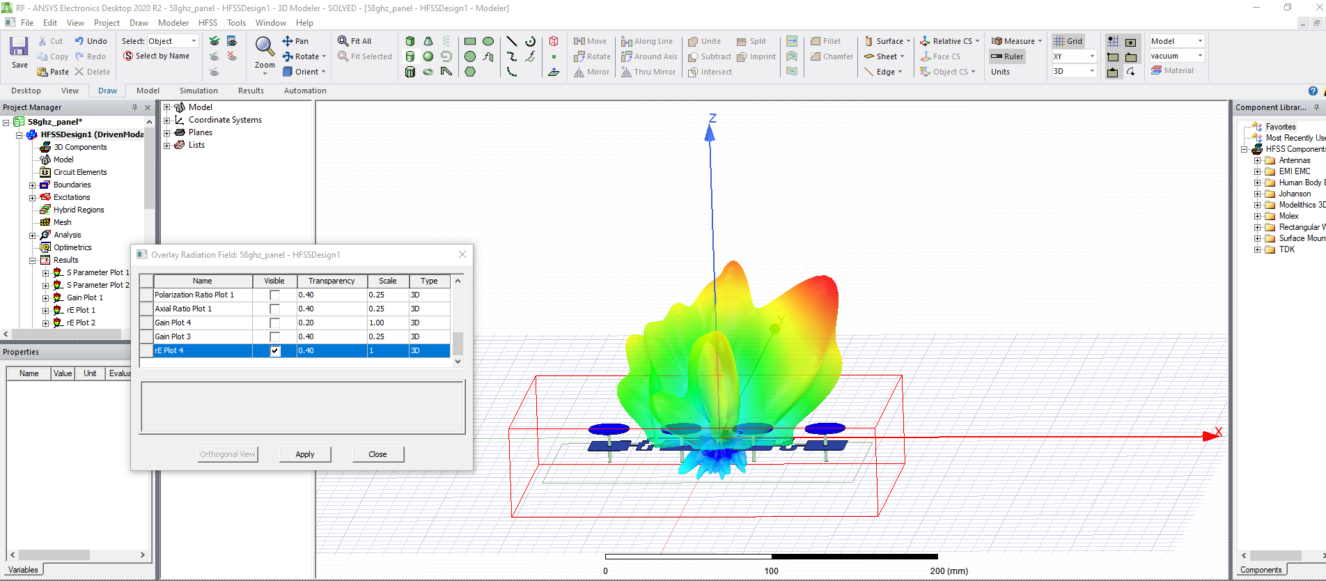 Simulation of antenna in ANSYS HFSS - Modeling antennas - WIFI Antennas